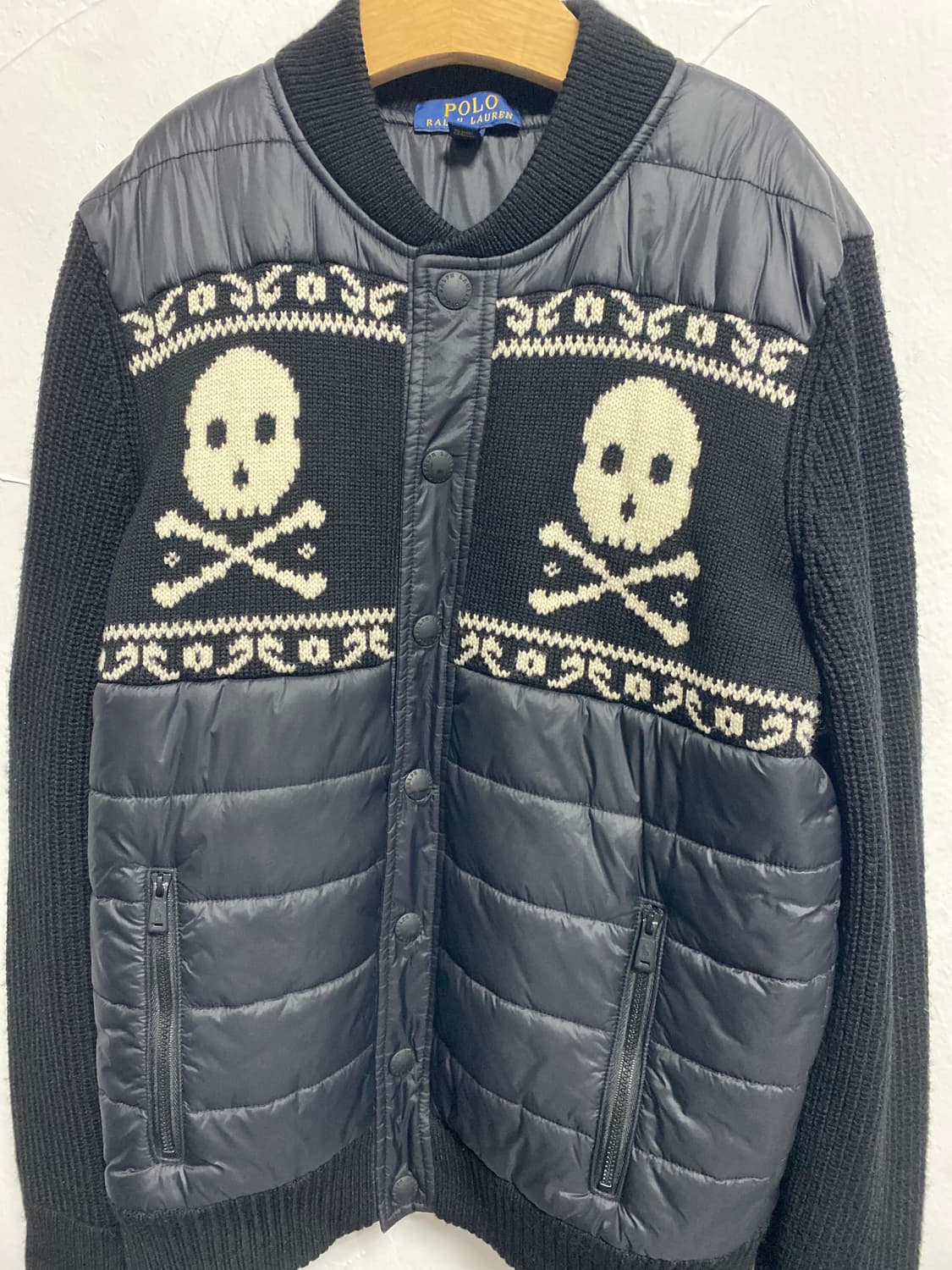 폴로 랄프로렌 해골자수 폴로 니트패딩 상품이미지1