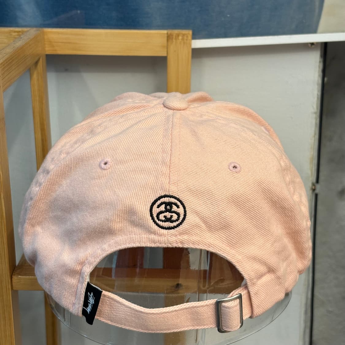 스투시 스펠아웃 라이트 핑크 볼캡 OS 상품이미지2