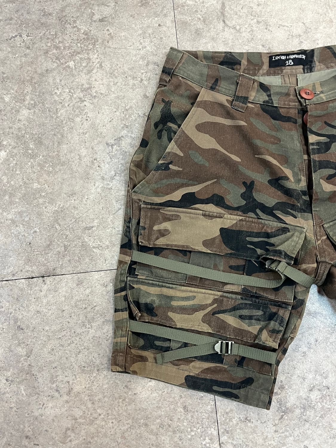 빈티지 카모 카고 하프 팬츠 28 #csz3422 상품이미지4