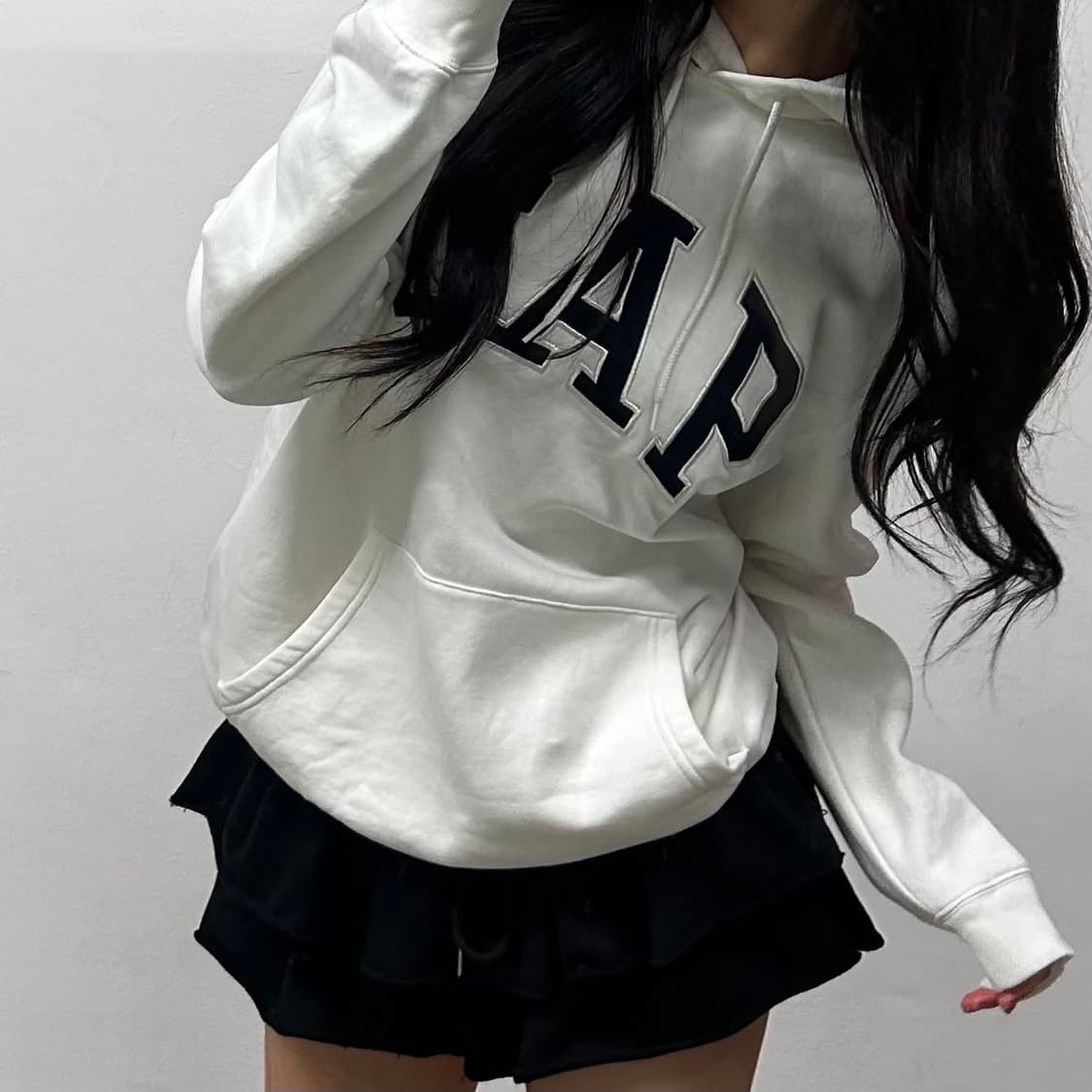 Gap 갭 화이트 폭닥 스웻 셔츠 후드티(M) 상품이미지1