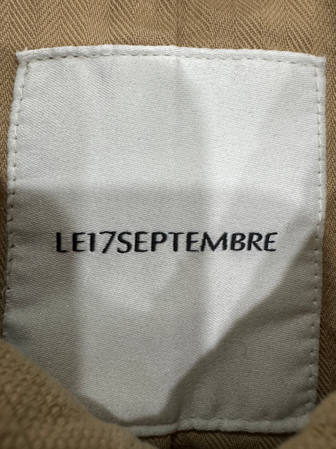 Le17Septembre 르17 오버 다잉 데님 자켓 베이지 상품이미지3