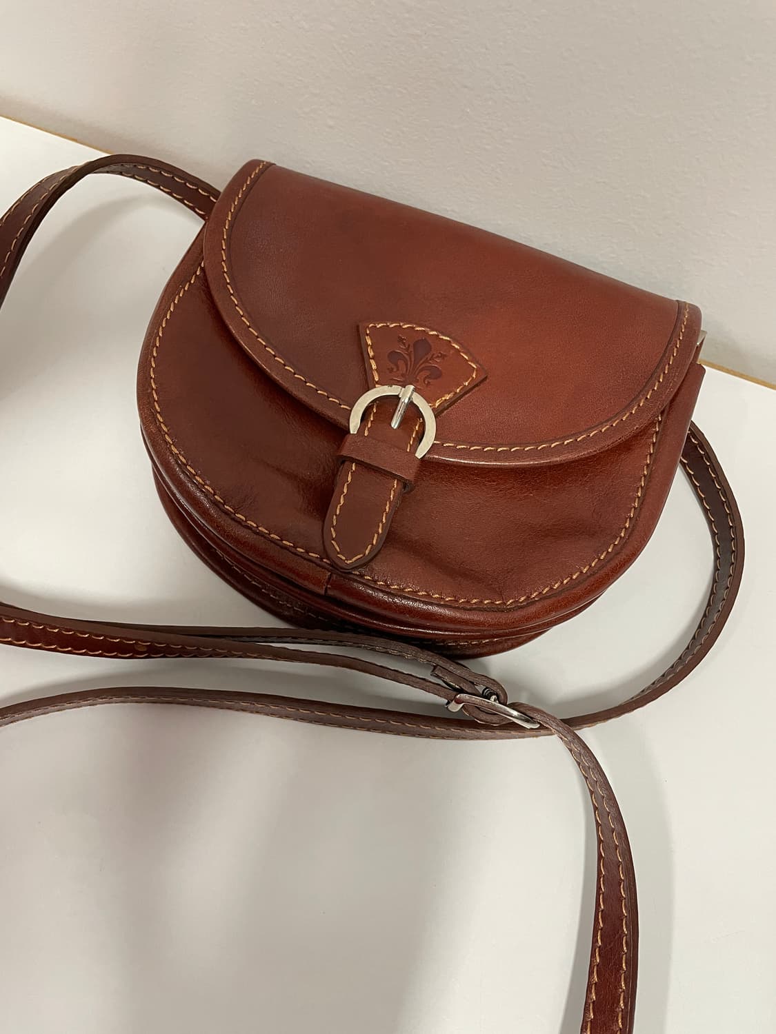 이태리 통가죽 미니 크로스백 상품이미지8