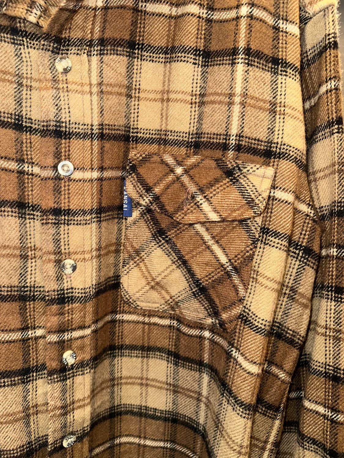 Kansai Yamamoto check flannel shirt 상품이미지6