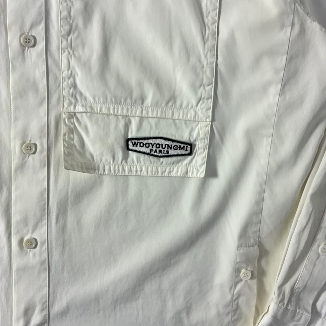Wooyoungmi  우영미 백로고 화이트 셔츠   상품이미지5