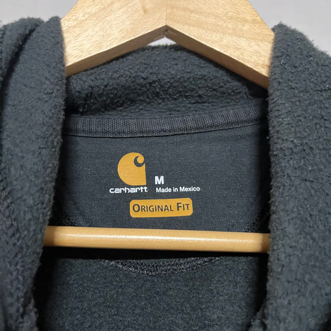 칼하트 블랙 기모 후드티 M 상품이미지3