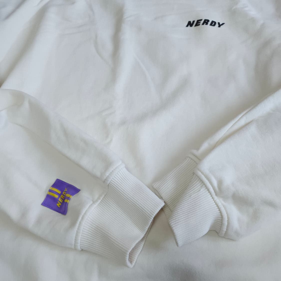 널디 맨투맨티셔츠 105-110 XL 남여 아이보리 상품이미지7