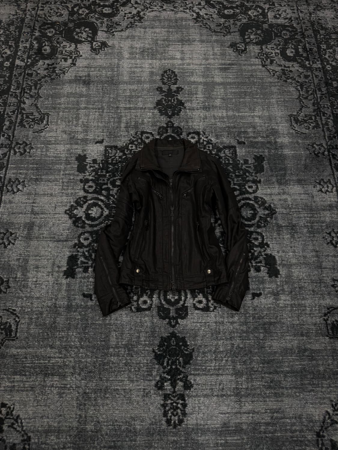 Fuga 00s archive coating biker jacket 상품이미지1