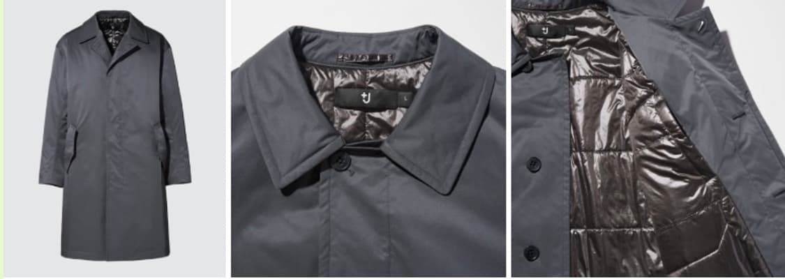 유니클로+질샌더 패디드 오버사이즈 싱글블레스트 코트 상품이미지2