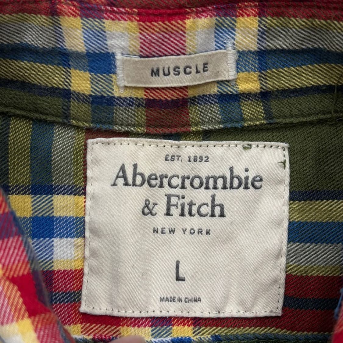 아베크롬비 투포켓 체크 셔츠 v2696 상품이미지5