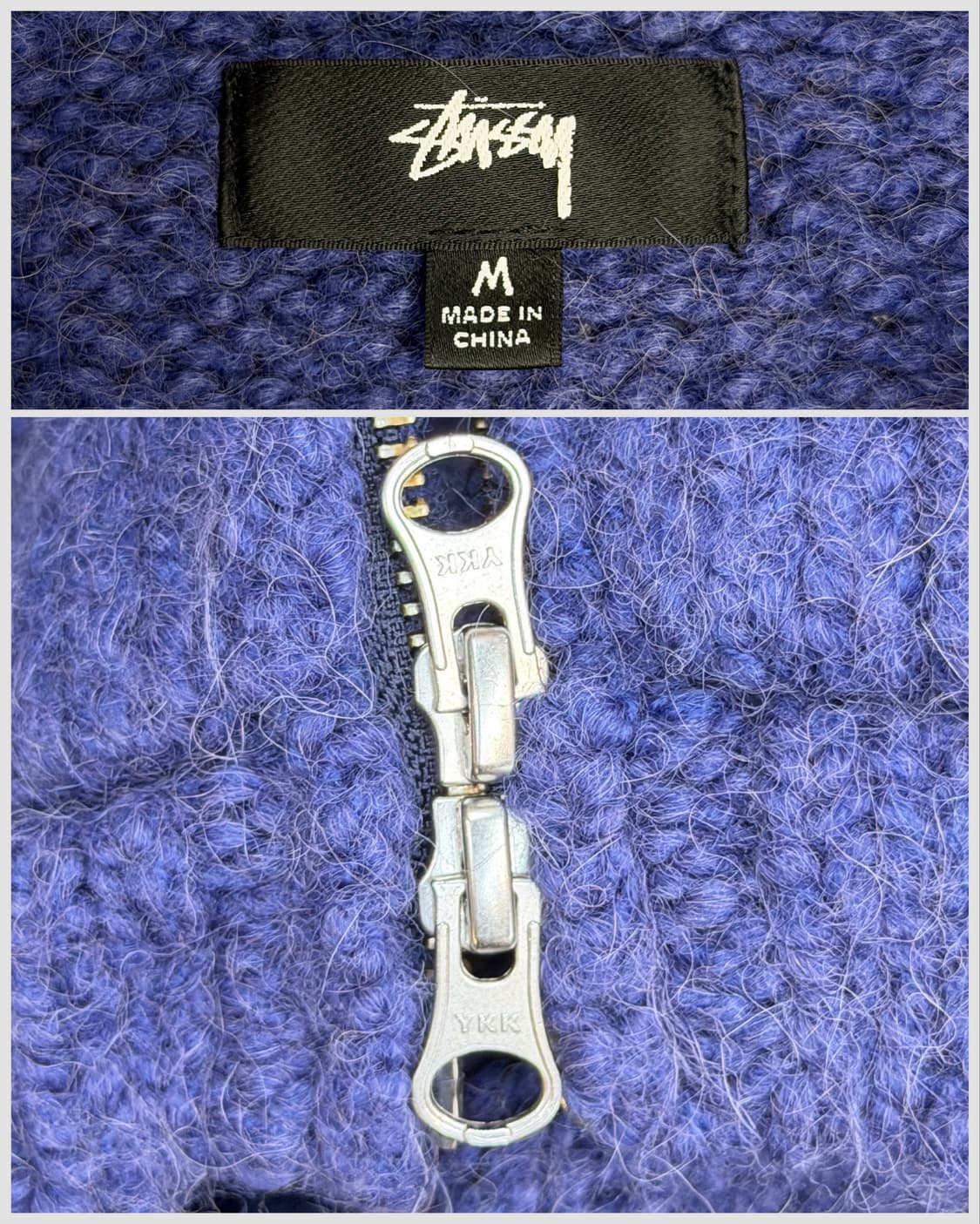 스투시 알파카 울 청키 니트 집업 상품이미지6