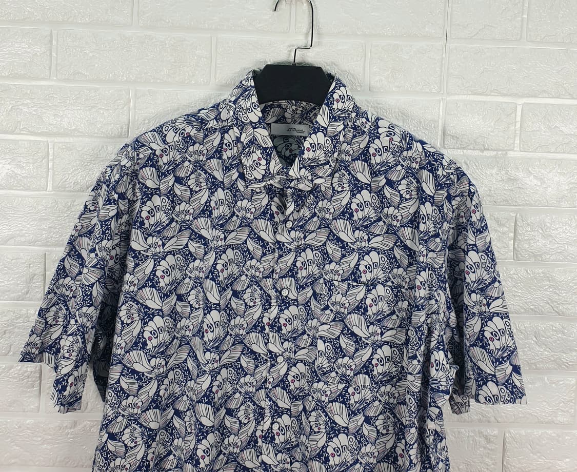 [110]듀퐁 나비 패턴 반팔 셔츠 상품이미지4