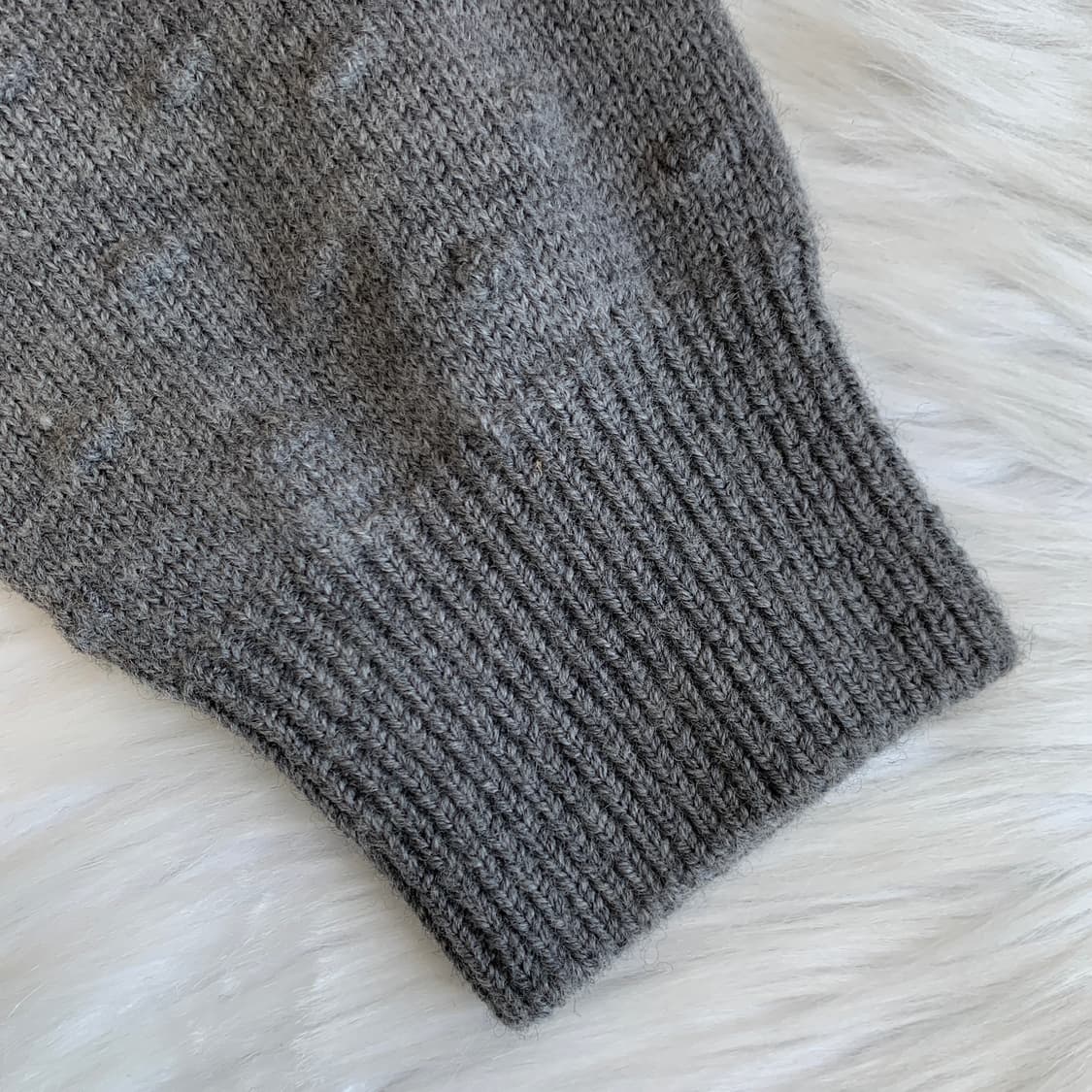 랑방 LANVIN 레이스 배색 보트넥 엠보 니트 1693 상품이미지6