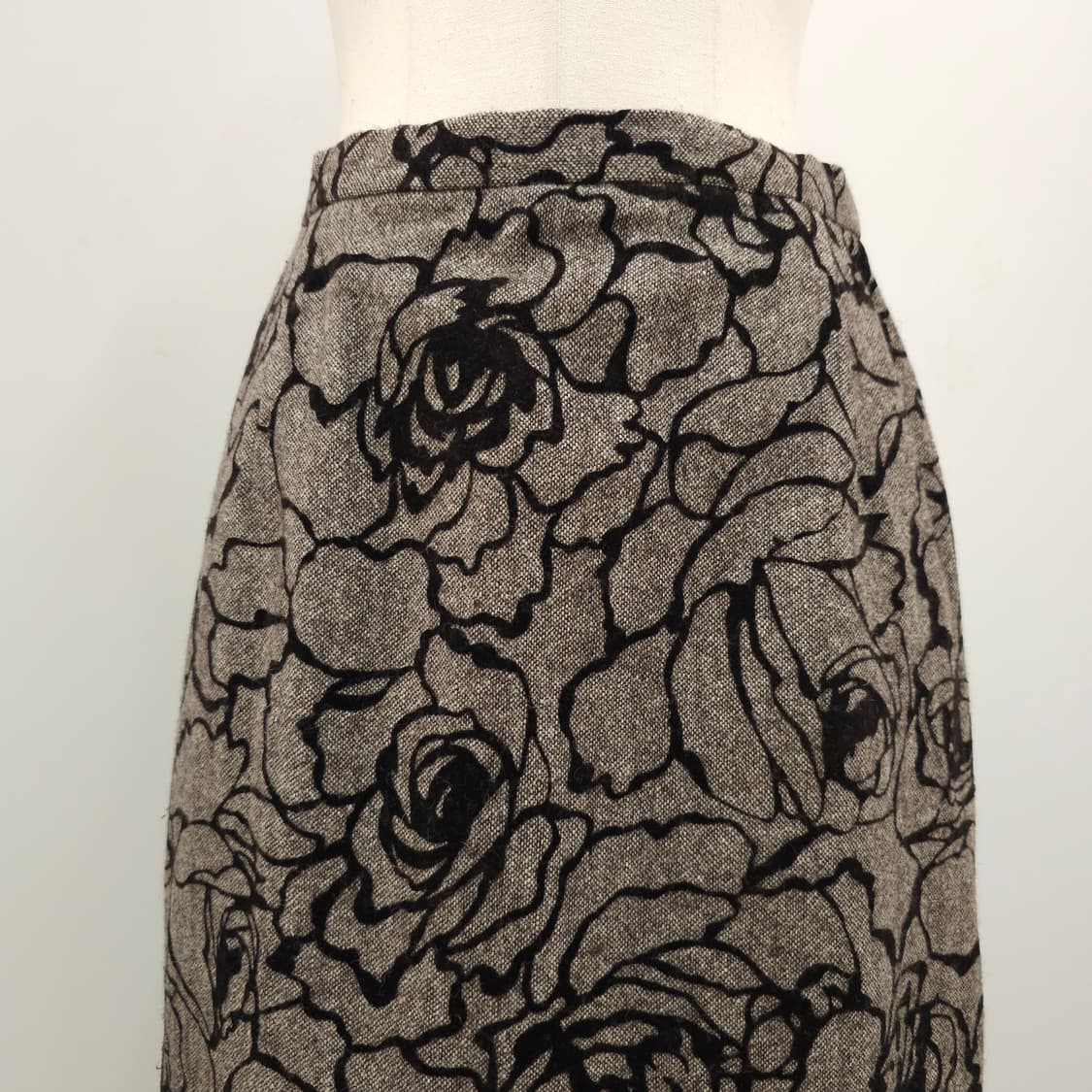 울 플라워 자카드 롱스커트 상품이미지2