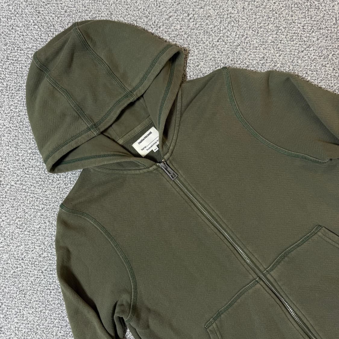 쟈딕앤볼테르 크롭 후드 집업 S 상품이미지3