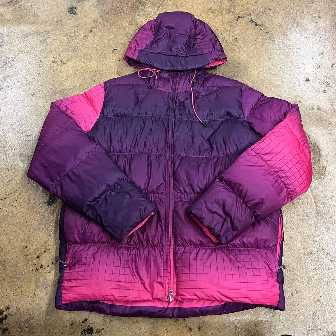 [정품/L] 나이키 acg 보라 핑크 배색 후드 패딩 점퍼 b16 상품이미지2