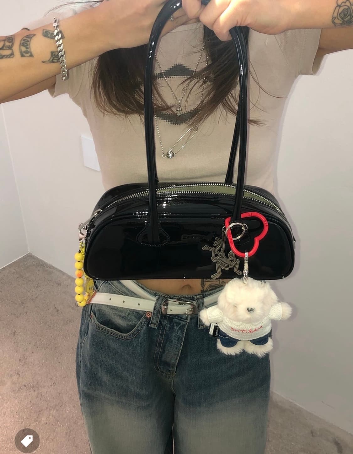 휴먼메이드 키링 카라비너 레드/실버 상품이미지6