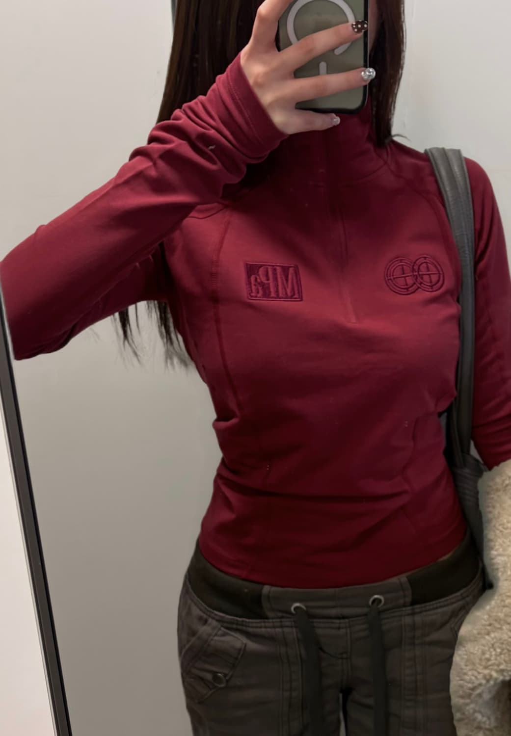 플라스틱프로덕트 soft shell half zip 레드 M 상품이미지2