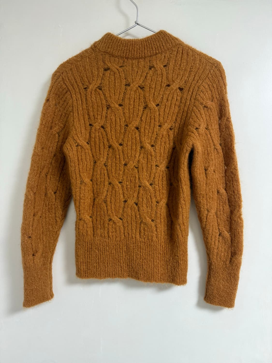 산드로(Sandro) 모헤어 혼방 케이블 니트 스웨터 1 상품이미지4