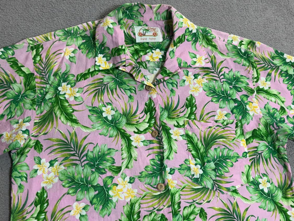 Aloha Collection🇯🇵핑크 트로피컬 하와이안 셔츠Japan 상품이미지2