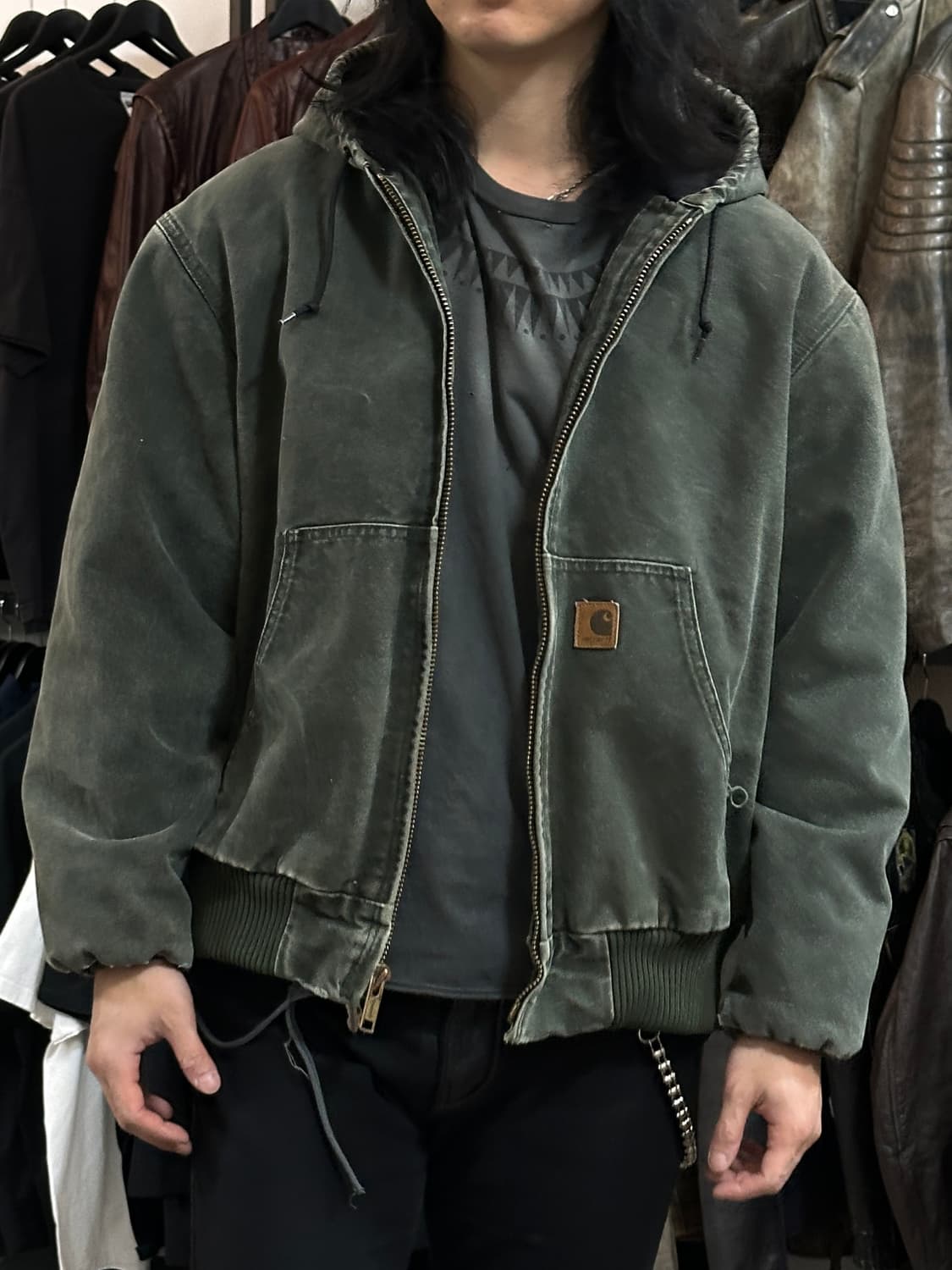 00's OG 칼하트 J130 액티브 자켓 칼하트 MOS 모스그린 상품이미지10