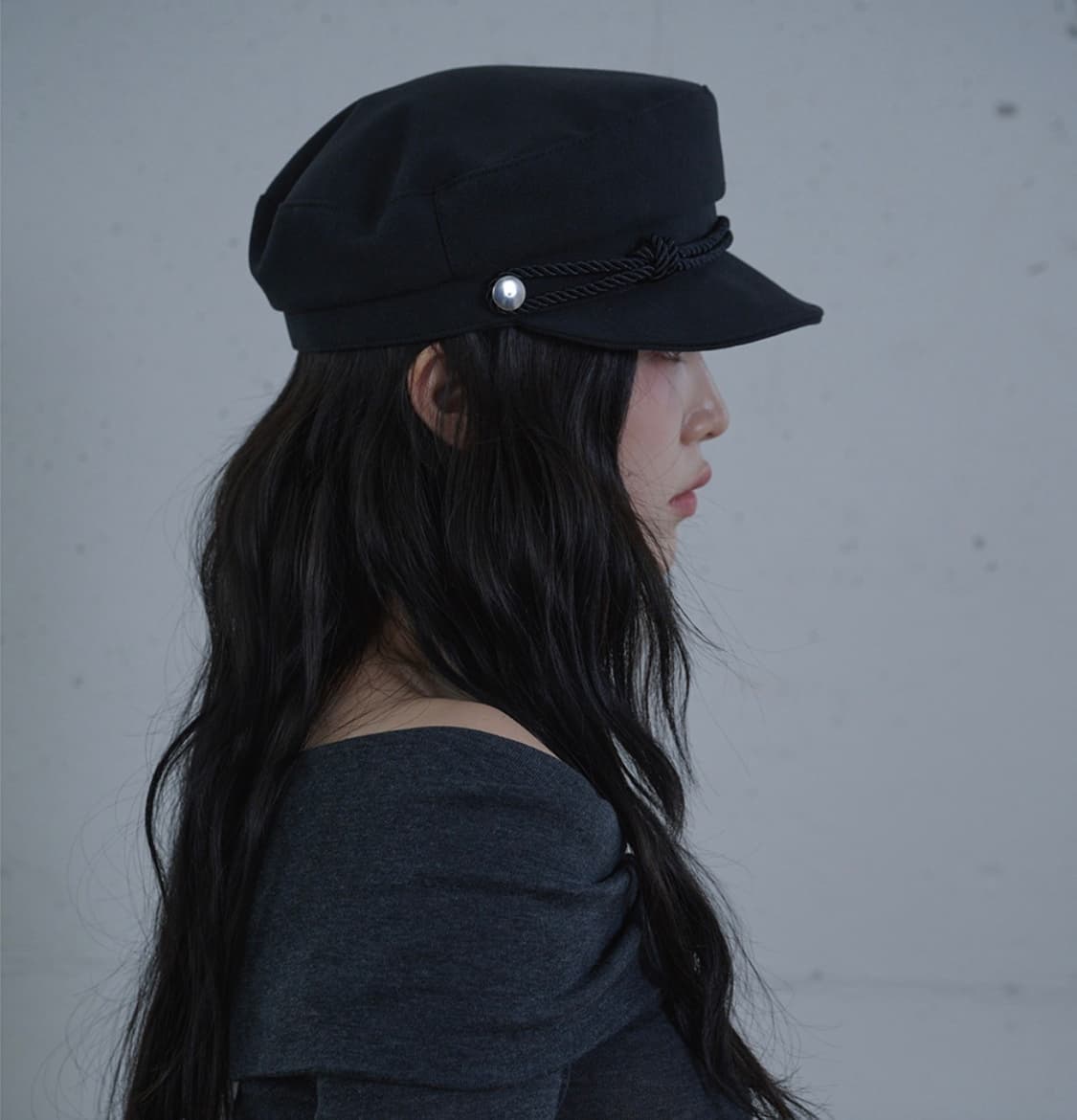 올인컴플리트 노티드 로프 마린캡 (블랙) 상품이미지2
