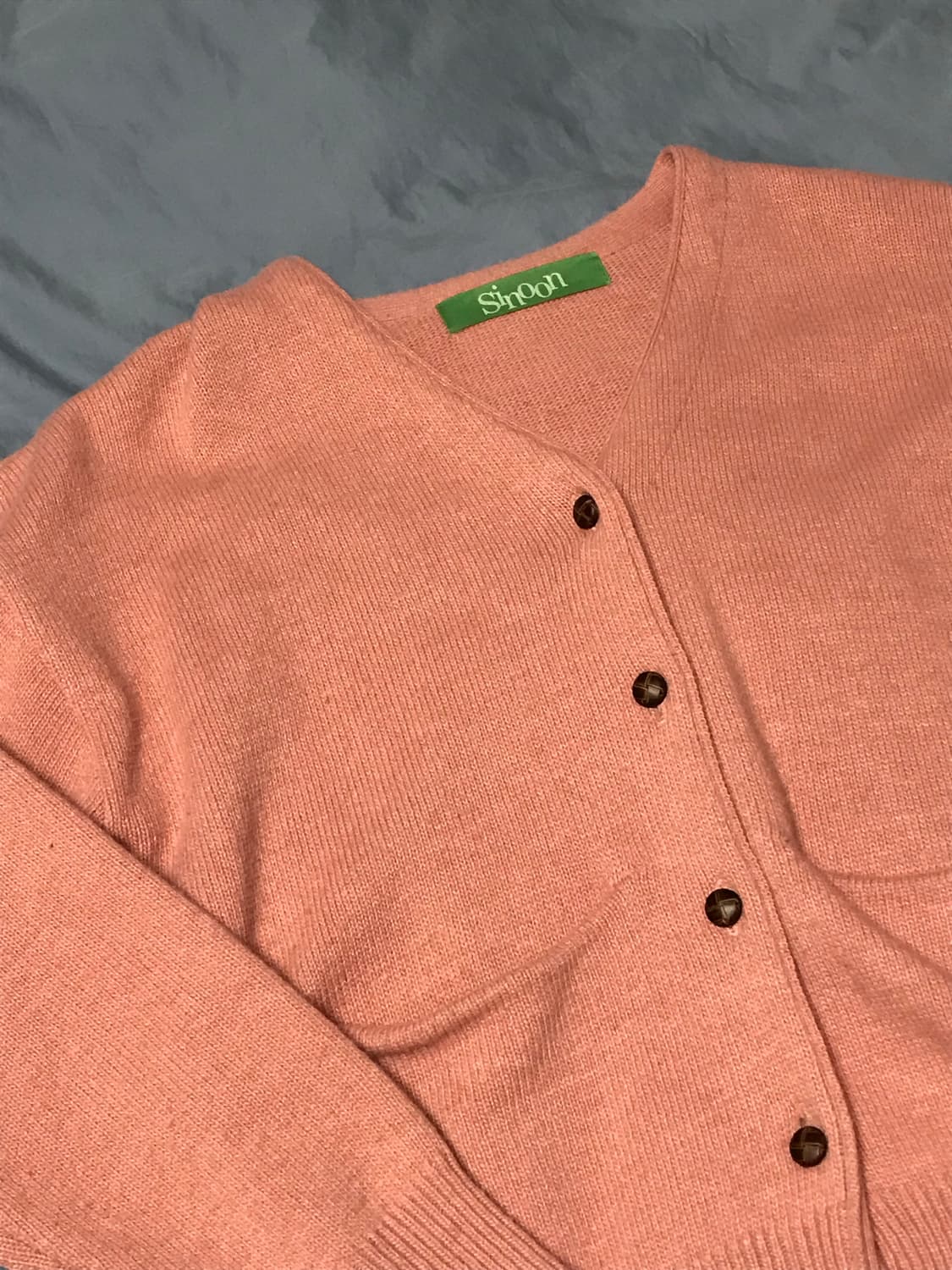 시눈 울 클래식 가디건(NEW) / pink 상품이미지3