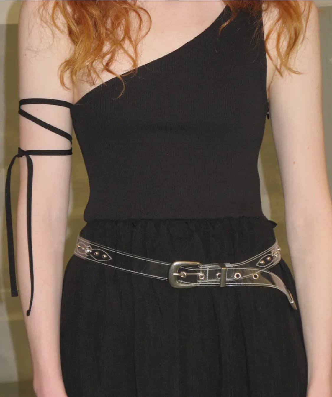 [diagonal] 다이애그널 스터드 벨트 stud clear belt 상품이미지2