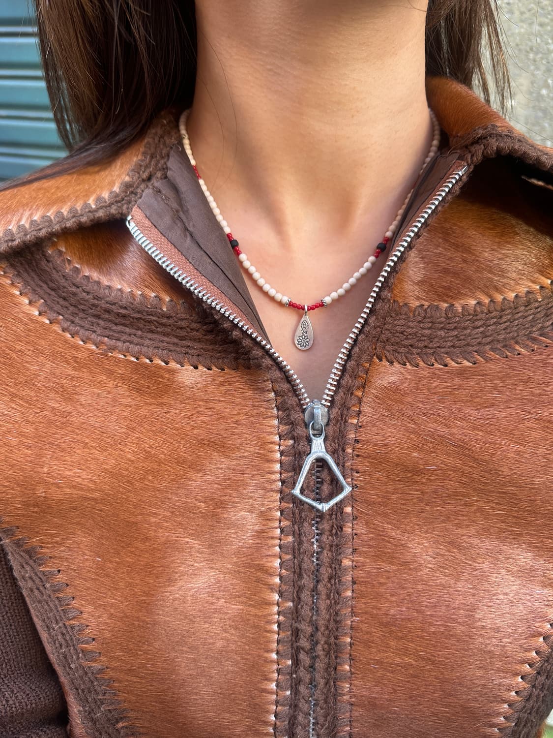 Red Seed Trail 925silver Necklace 상품이미지6