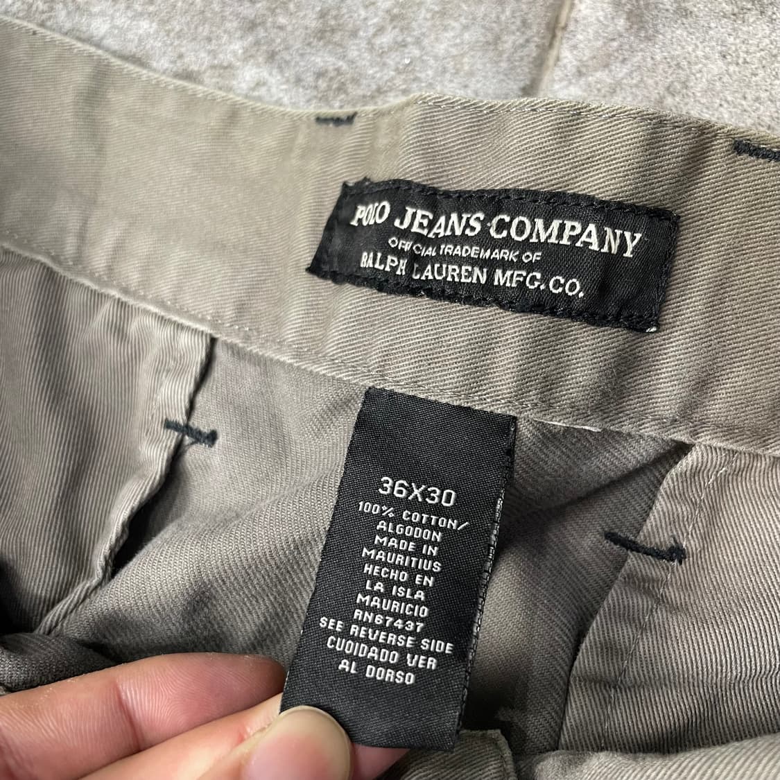 2000s 폴로 진스 컴퍼니 더블니 카고 팬츠 상품이미지5