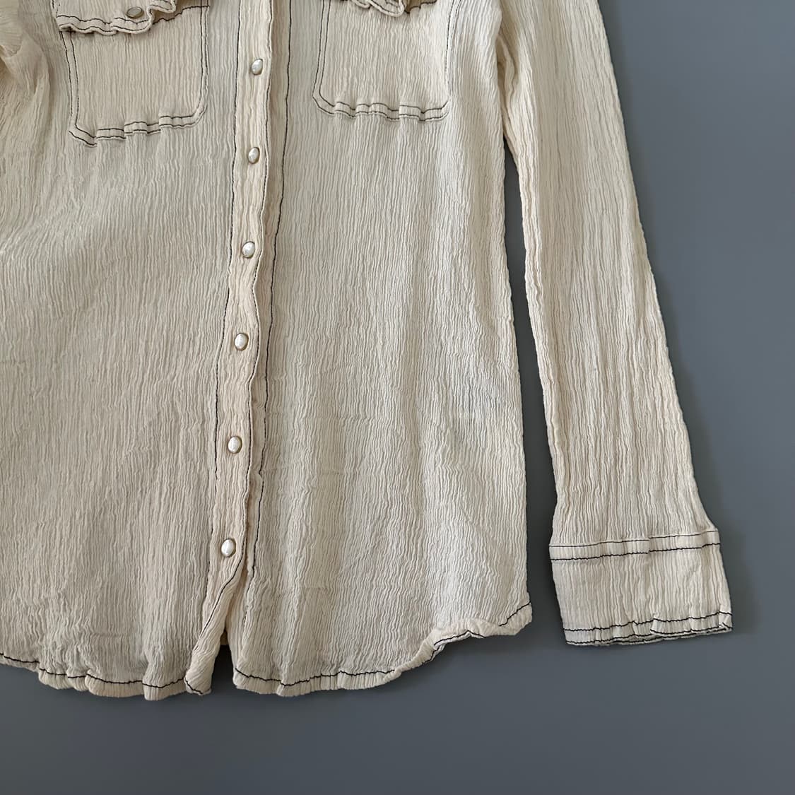 츠모리치사토 tsumori chisato 플리츠 셔츠 상품이미지3