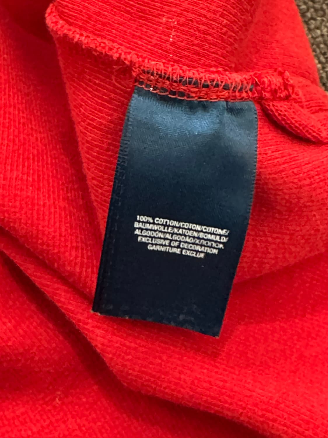 OS)폴로 랄프로렌 빈티지 배색 하프집 니트 상품이미지3