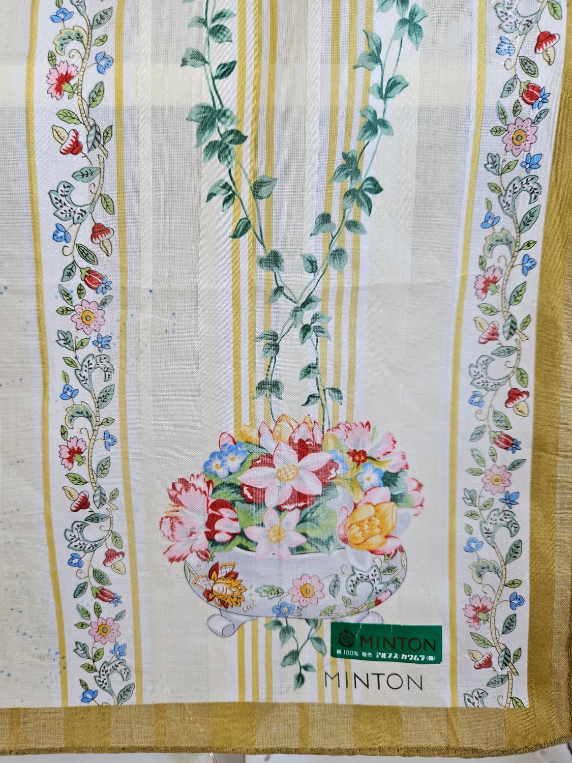 민턴(MINTON) 실크 손수건 새상품 상품이미지3