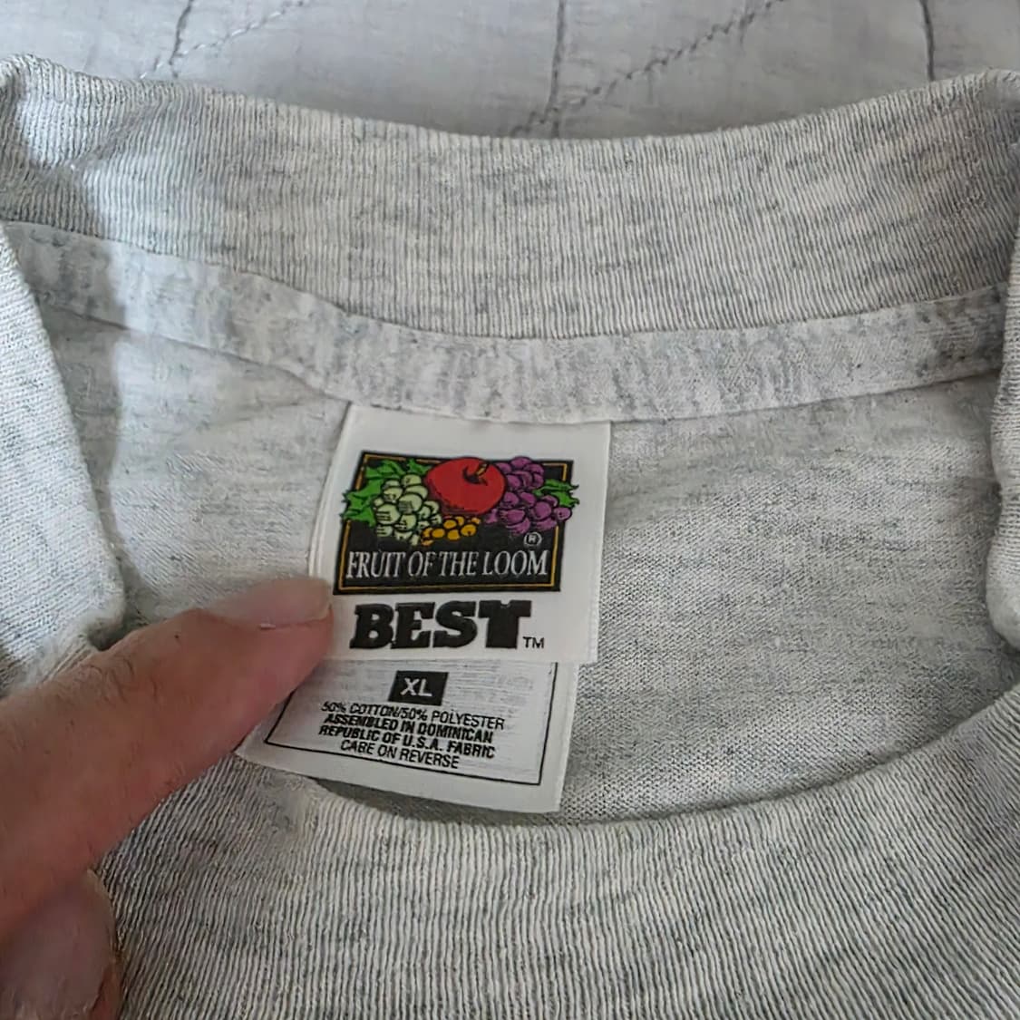 [XL] 90s 빈티지 DARE 티셔츠 그레이 ver. 후룻 그레이 상품이미지6