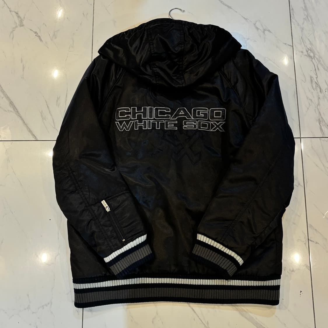 MLB 시카고 화이트삭스 후드바시티 누빔 검정 100 상품이미지2