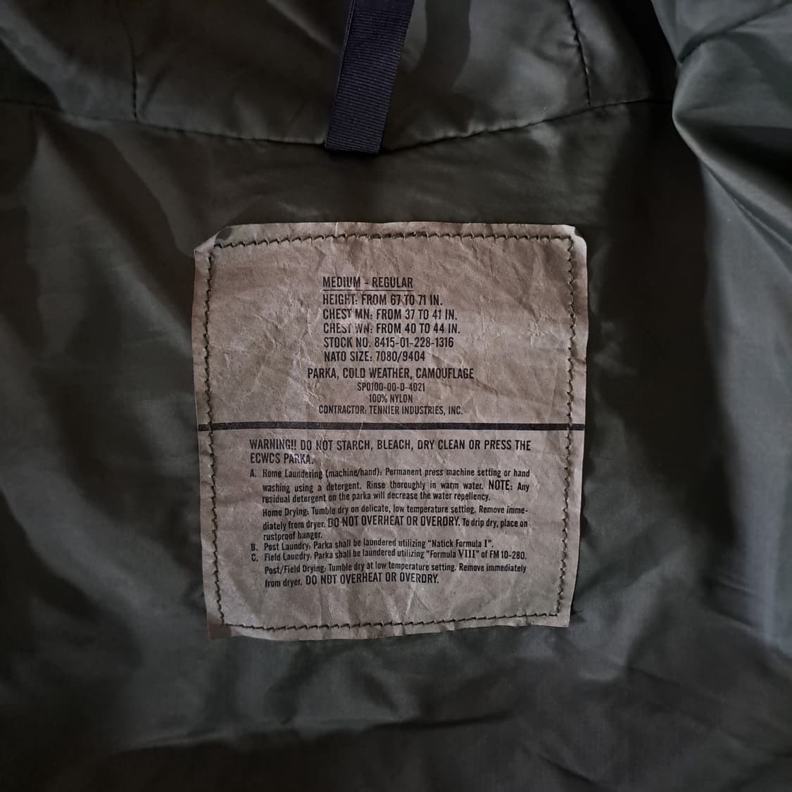 (택포) 미군 고어텍스 미듐레귤러 B586 상품이미지8