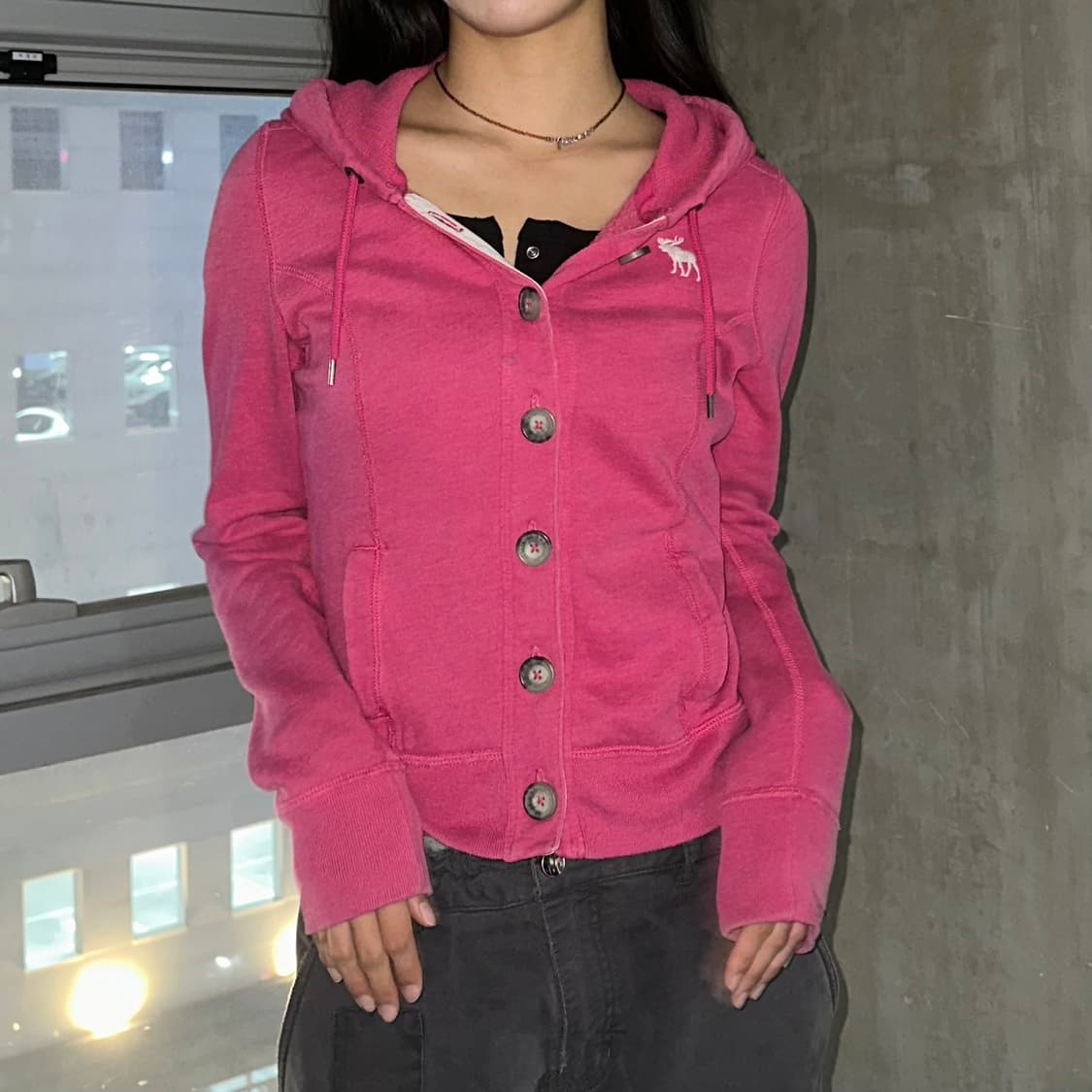 Abercrombie&fitch button hoodie 상품이미지2