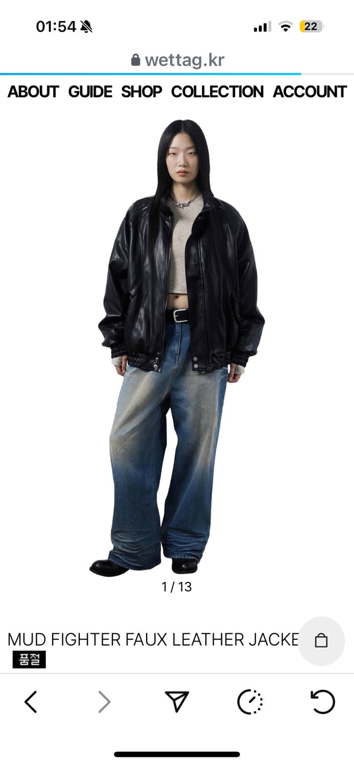 웻태그 가죽자켓 MUD FIGHTER FAUX LEATHER JACK 상품이미지5