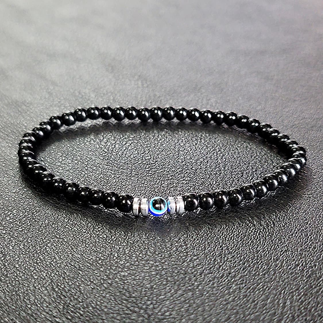관음의눈 옵시디언 4mm 남자 빈티지 흑요석 원석 팔찌 상품이미지1