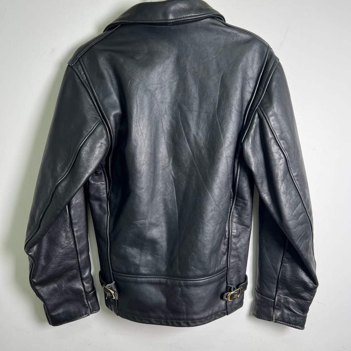 Schott 쇼트 블랙 AT 101 레더 자켓 34 상품이미지5