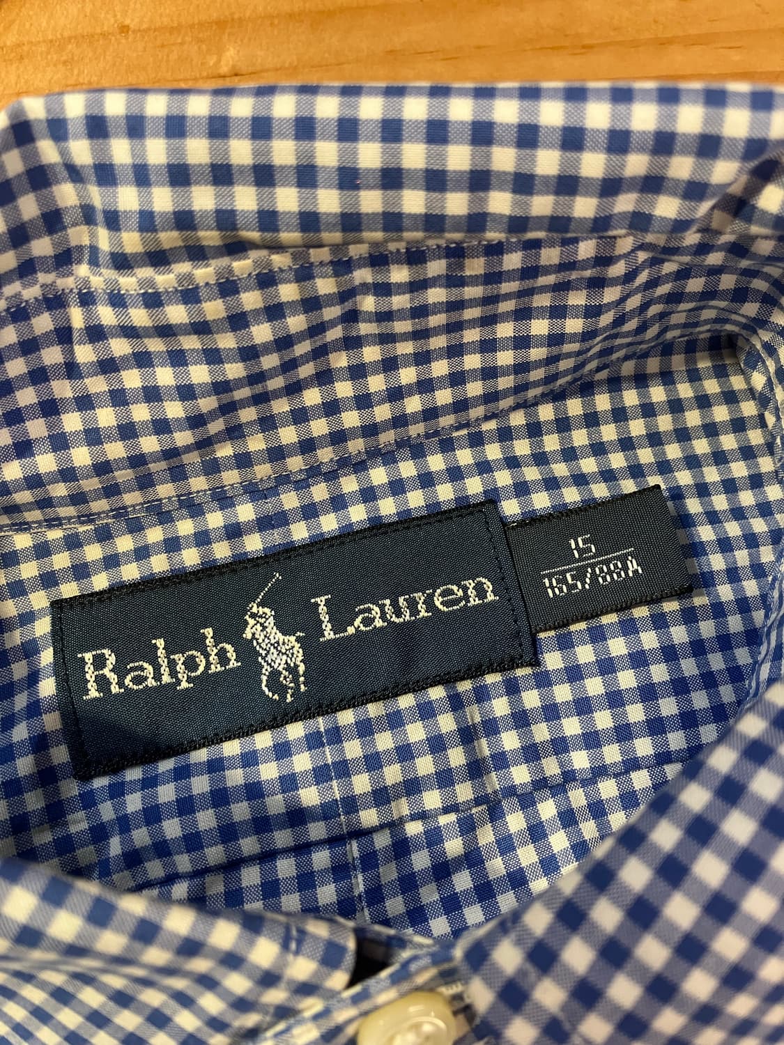 폴로 랄프로렌 체크 셔츠 블루 #csz1894  상품이미지5