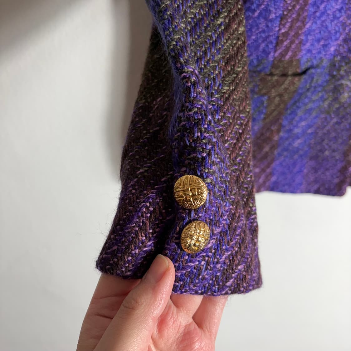 VINVERT 빈티지 보라 트위드 자켓(Free) 상품이미지5