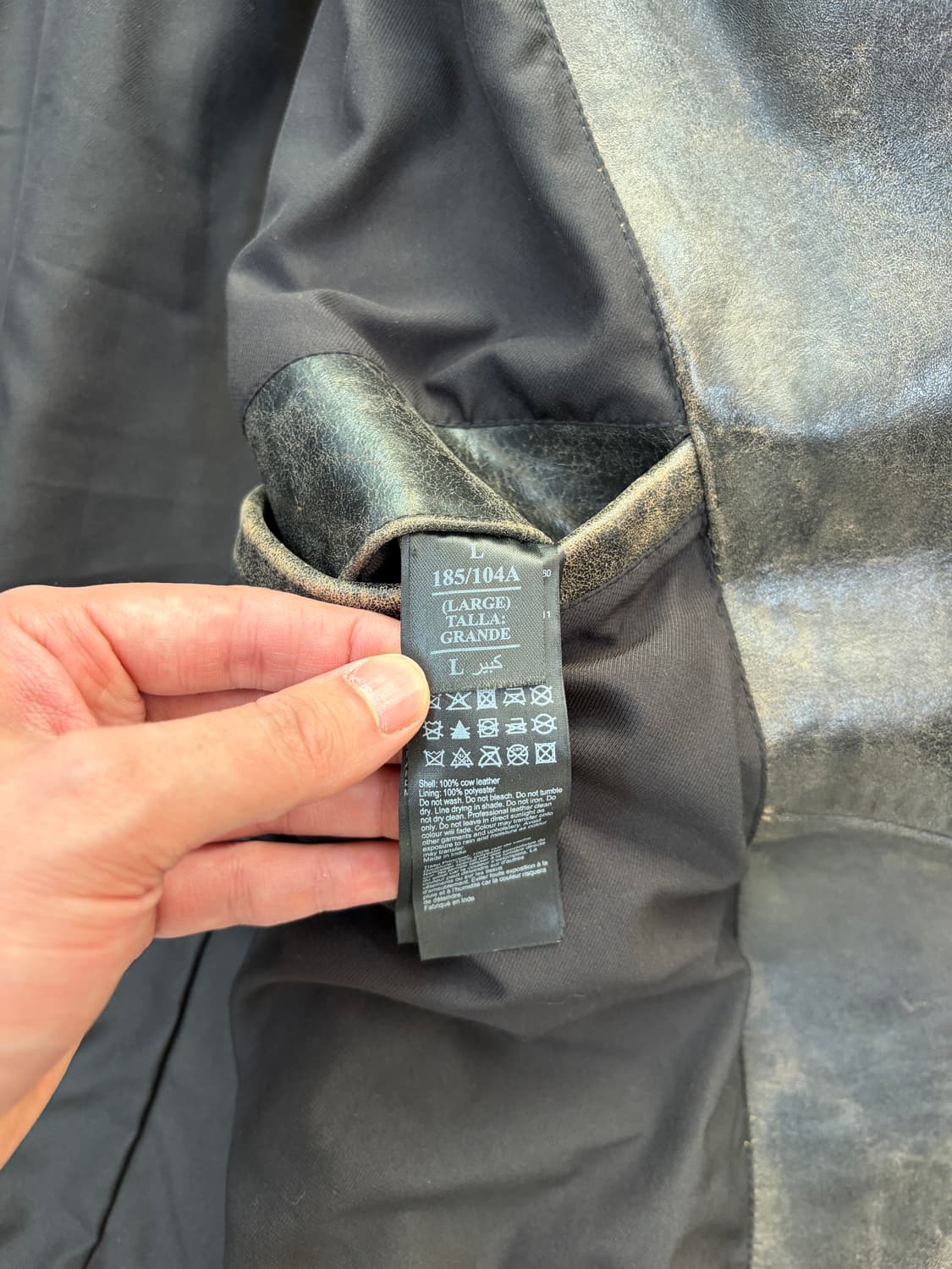 All Saints 레더 바이크 자켓 상품이미지8