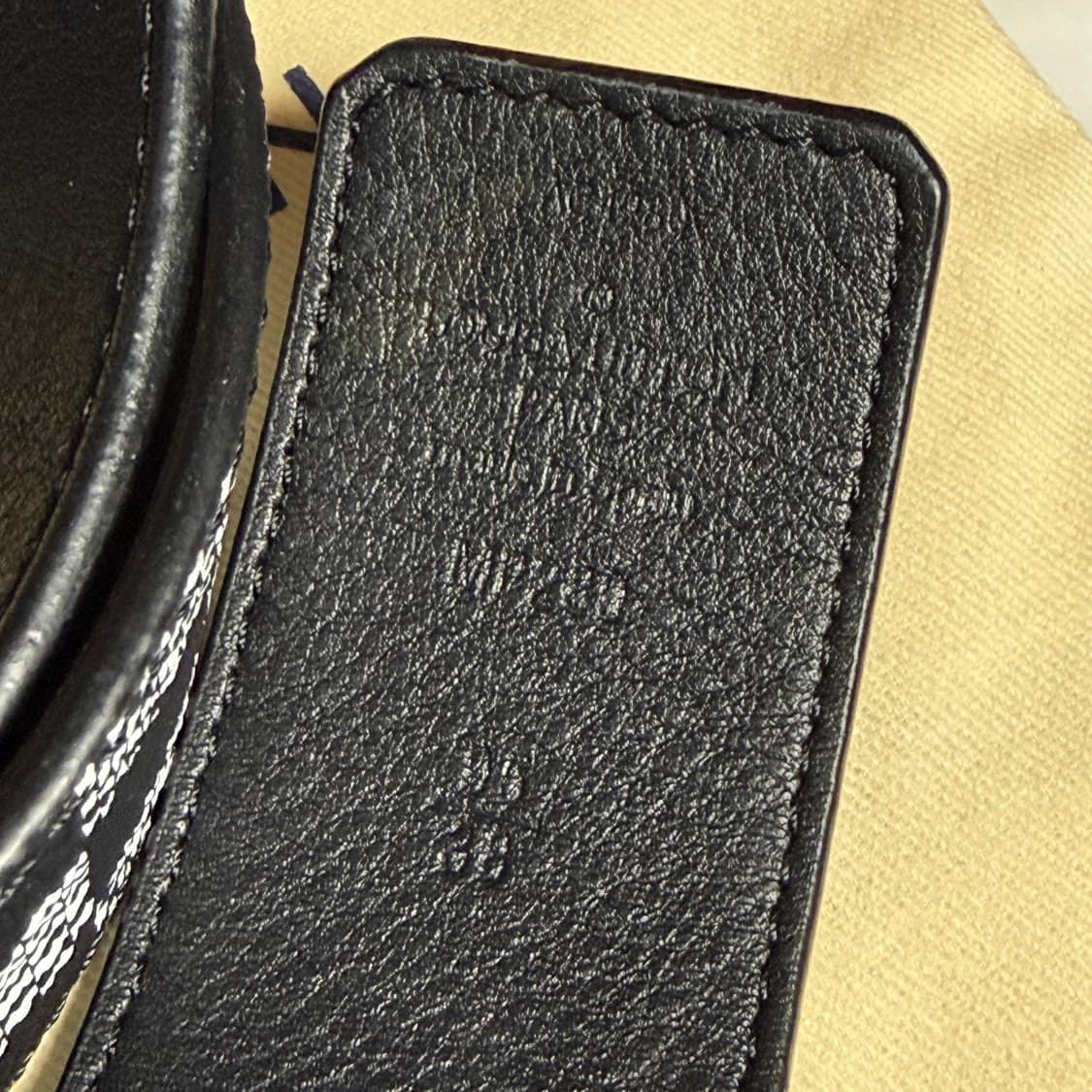 [20SS,풀구성] 루이비통 다미에 LV 디스토티드 리버서블 남성 벨트 상품이미지7