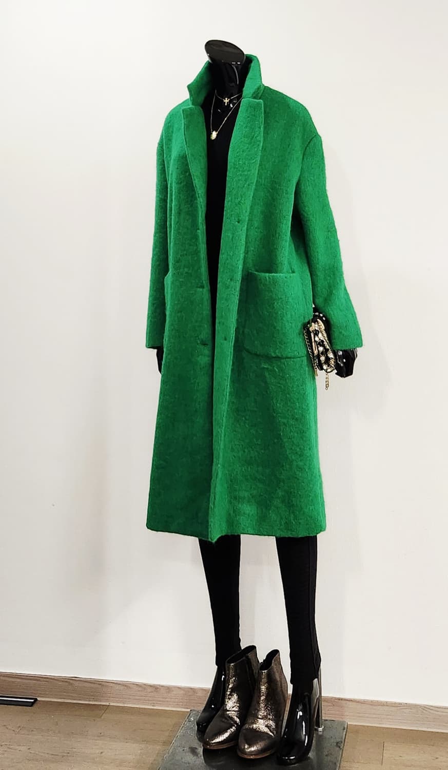초록 롱코트  상품이미지2
