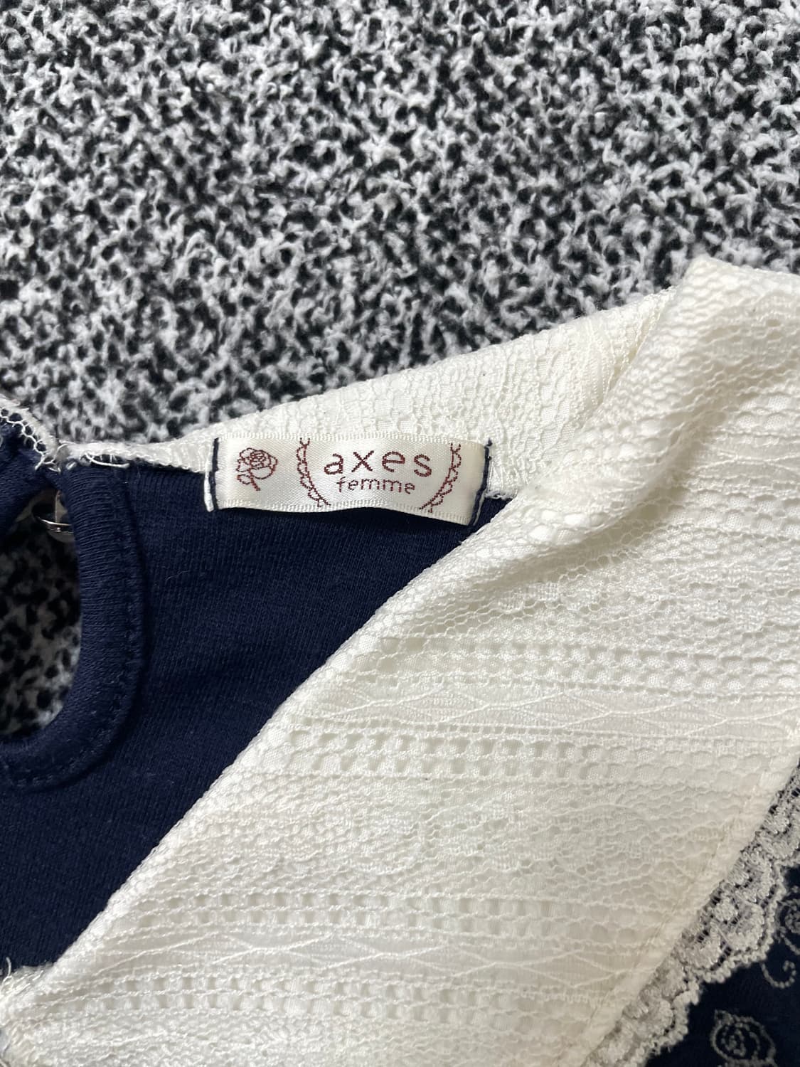 vinteちきゅ. axes femme 리본 반팔블라우스 공겜여주 로리타 상품이미지3