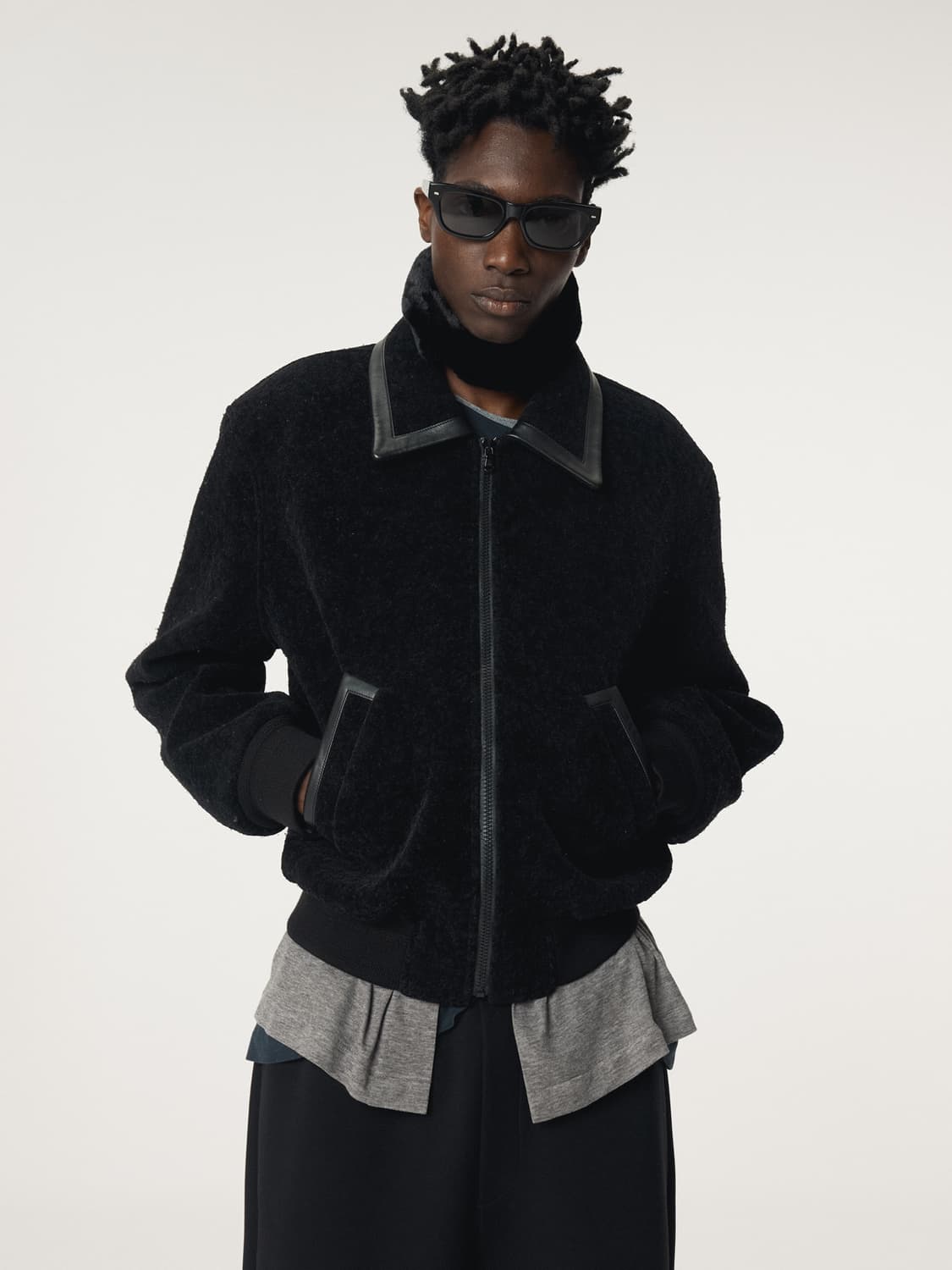 [XL] 렉토 25FW 콘트라스트 카라 디테일 벤 자켓 상품이미지2