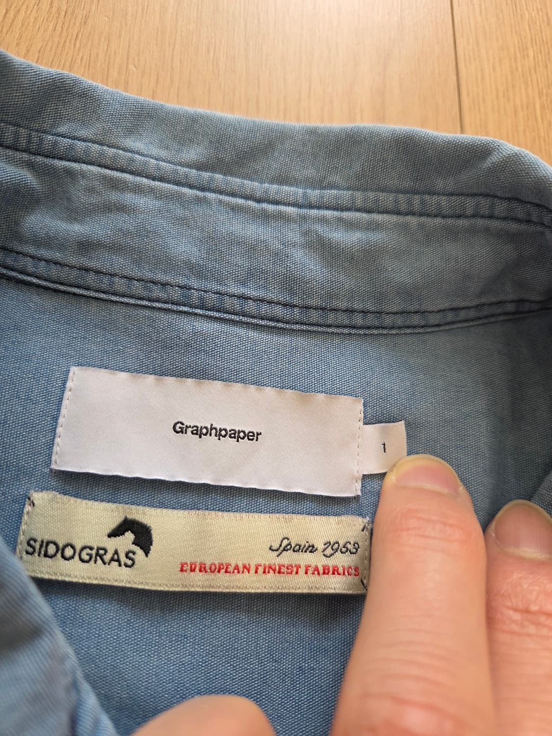 SIDOGRAS Indigo Poplin L/S Oversized Reg 상품이미지7