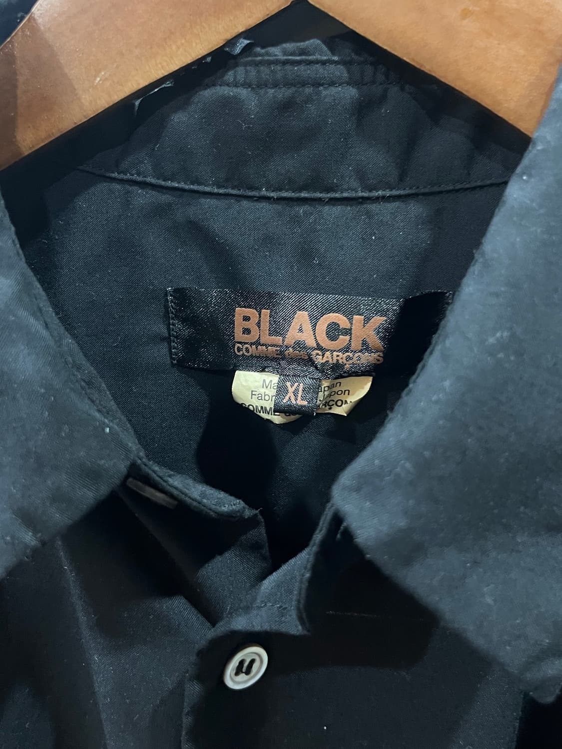 꼼데가르송 21FW 비대칭 폴리에스터 셔츠 XL 상품이미지4