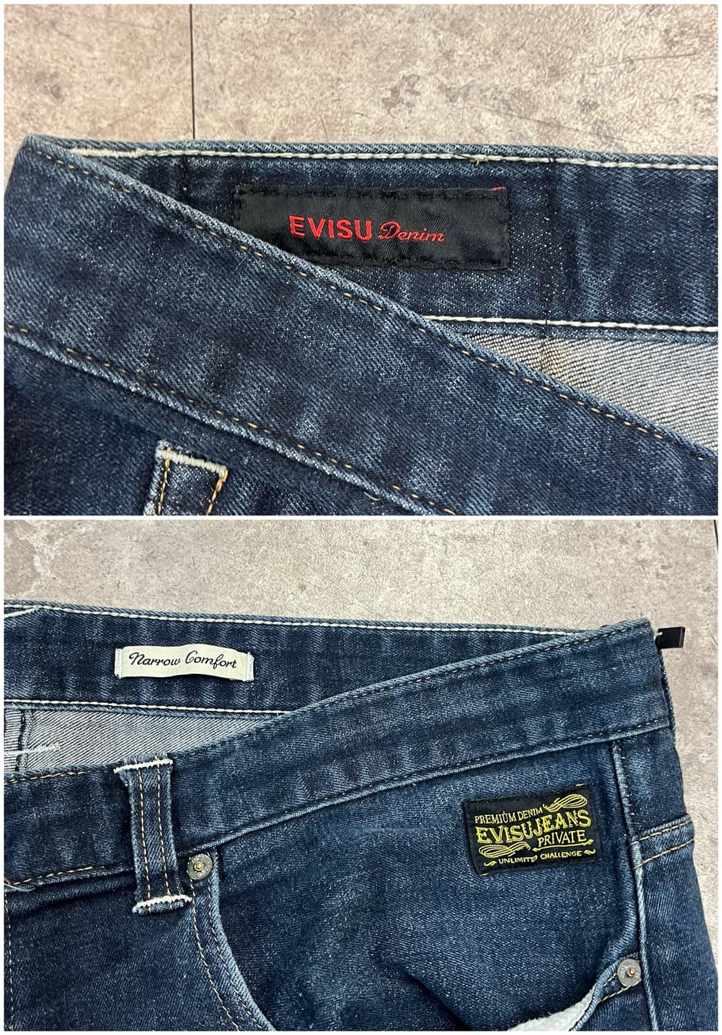 에비수 포켓 프린팅 데님 팬츠 38 #csz4145 상품이미지4