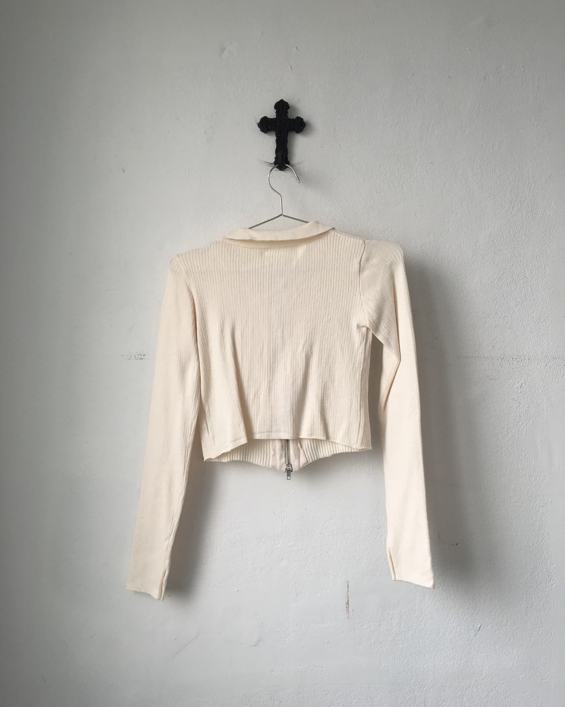 Ribbed knit zip up 상품이미지4